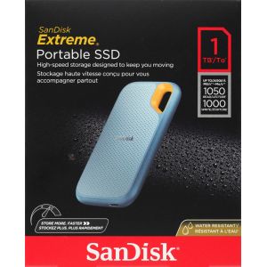 サンディスク SANDISK 並行輸入品2週間保証のみ サンディスク SDSSDE61-1T00-G25B SSD 1TB 外付け スカイブルー
