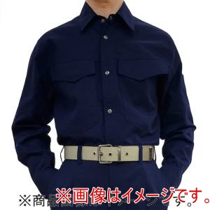 トーマセンイ TEAGLES トーマセンイ 5431 NA LL 5431 CVC綿混長袖シャツ ネイビーLL