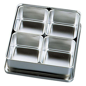 ムラノ Murano ムラノ ステンレス プレス ヤクミ入 4個入 角 AYK6204