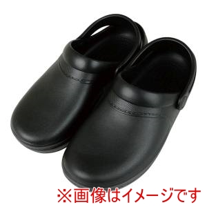 アスカ商事 アスカ商事 婦人ラバー付クロックサンダル ブラック M
