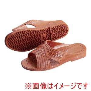 アスカ商事 アスカ商事 紳士シャワーサンダル 前あき L レンガ SSV3905