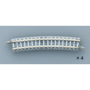 トミーテック TOMIX TOMIX 1864 カーブPCレール C354-15-PC F 4本セット トミックス