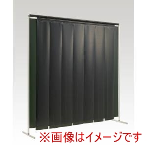 吉野 吉野 YS-22SF-KG-DG 溶接遮光フェンス クグレール 遮光用衝立のれん型 2×2m キャスター無し ダークグリーン 法人限定 メーカー直送 北海道沖縄離島不可