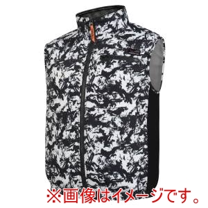 COVELL COVELL P002-6-3L ベスト単品 ポリエステル製 白黒迷彩 3L メーカー直送 代引不可 北海道沖縄離島不可