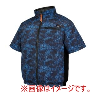 COVELL COVELL DXP002-4-4L 半袖タイプ単品 ポリエステル製 紺迷彩 4L メーカー直送 代引不可 北海道沖縄離島不可