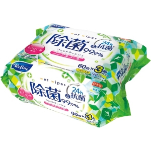 Life-do Life-do リノンアルコール除菌ウェットティッシュ 60枚×3個パック