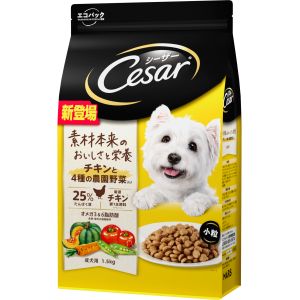 マース MARS マース シーザードライ 成犬用 チキンと4種の農園野菜入り 小粒 1.5kg