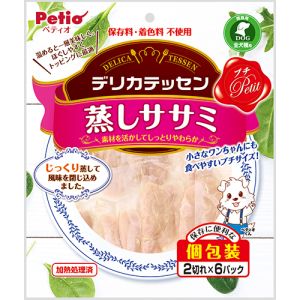 ペティオ Petio ペティオ デリカテッセン プチ 蒸しササミ 2切れ×6パック