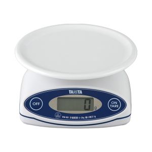 タニタ TANITA タニタ KW-001 デジタル クッキングスケール 2kg ホワイト TANITA