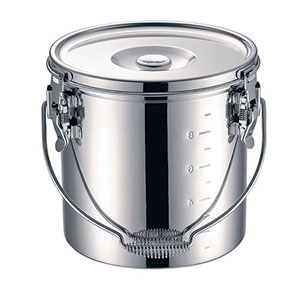 本間製作所 仔犬印 KOINU KO 19-0 電磁調理器対応 スタッキング 給食缶 18cm 本間製作所 仔犬印 ASYG602