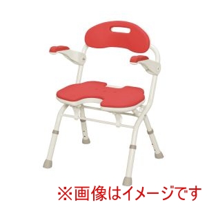 アロン化成 アロン化成 536-053 安寿 折りたたみシャワーベンチ FU レッド メーカー直送 代引不可 北海道沖縄離島不可