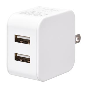 オーム電機 OHM オーム電機 MAV-AUA12W-W AC充電器 12W Type-A×2 01-7169