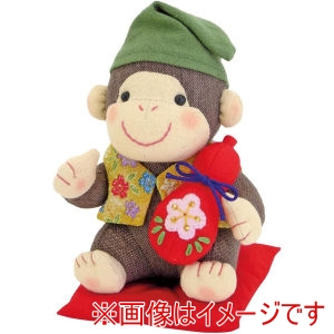 オリムパス オリムパス 手芸キット 干支 福招きさる PA712