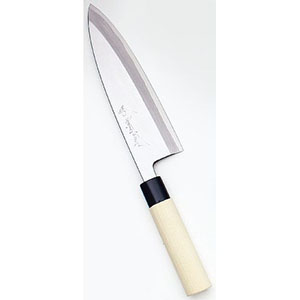 實光 實光 堺實光 特製霞 出刃 片刃 19.5cm 34385