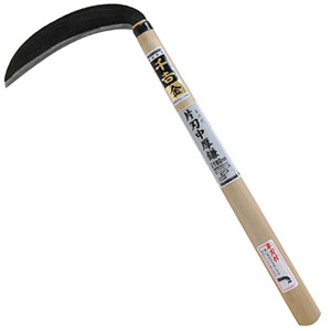 千吉 金 千吉 金 180MM 片刃中厚鎌 本刃付