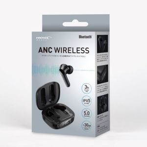 ハイディスク HI DISC HDBTANC39BK アクティブノイズキャンセル搭載完全ワイヤレスイヤホン