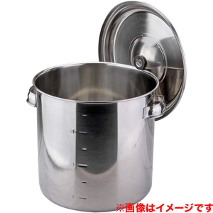 大屋金属 CLO 18-8 目盛付 キッチンポット 26cm クローバー 大屋金属