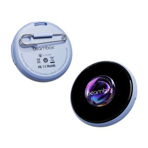 Beambox Beambox Niji Badge Blue デジタル缶バッジ 1.53インチ  タッチスクリーン 360×360pix Bluetooth